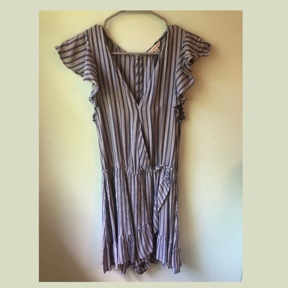 Striped Blue & White American Eagle Dress